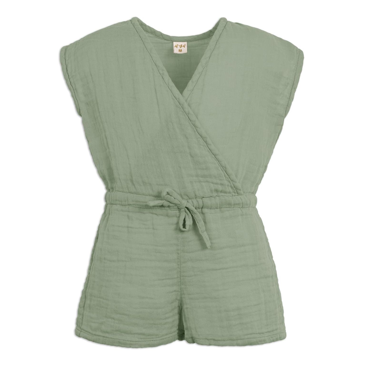 Kurzer Overall Bio-Baumwolle Grace | Salbei- Produktbild Nr. 0