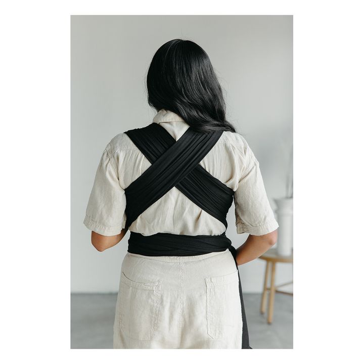 Echarpe de portage en modal | Noir- Image produit n°3