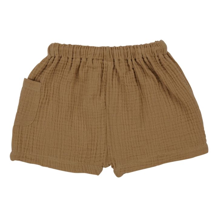 Ellis Organic Cotton Muslin Shorts Kamelbraun- Produktbild Nr. 7