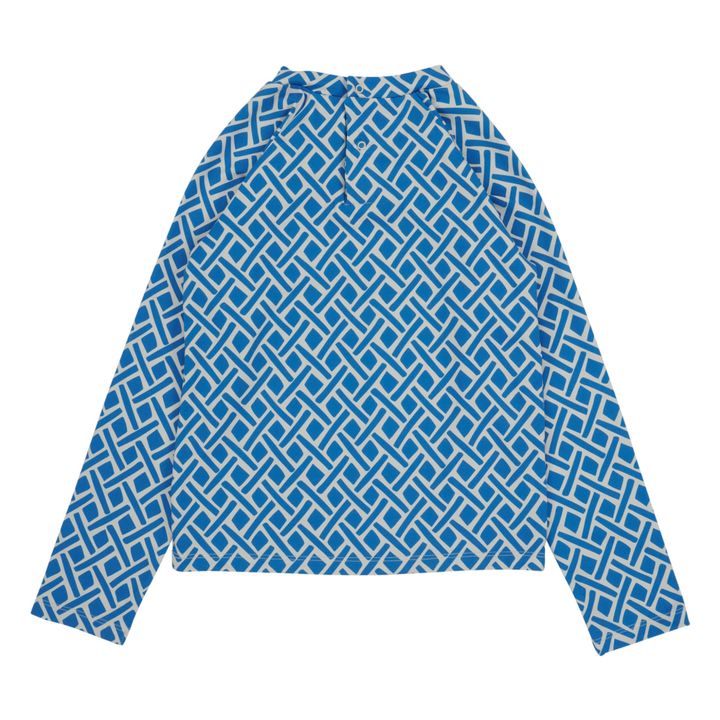 Camiseta protección solar Anti-UV de poliamida orgánica Natica Azul- Imagen del producto n°6