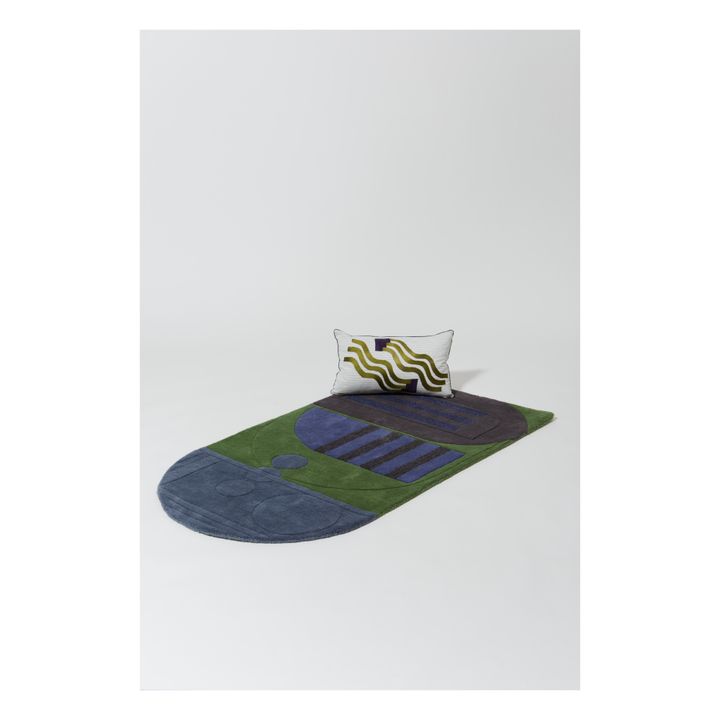 Tapis Melodie en laine Vert- Image produit n°1