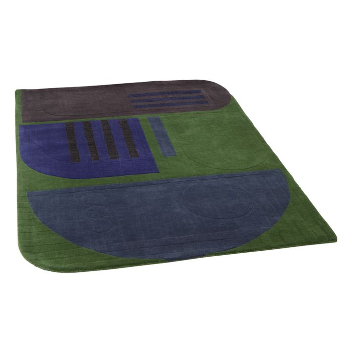 Tapis Melodie en laine Vert- Image produit n°0