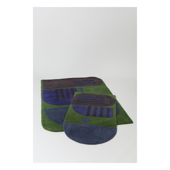 Alfombra Melodie de lana | Verde- Imagen del producto n°1