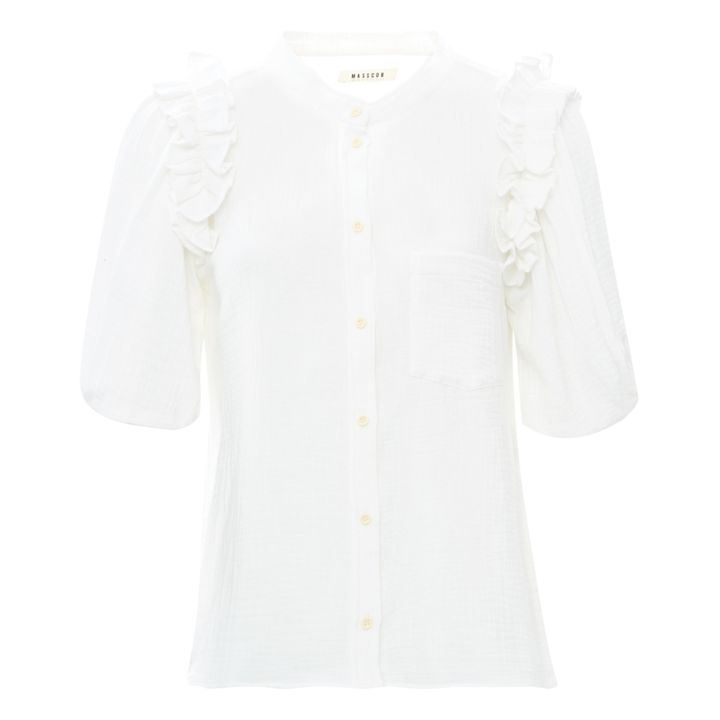 Blusa Harriet gasa de algodón Blanco- Imagen del producto n°0
