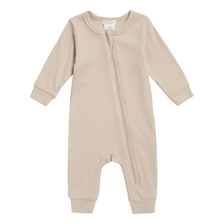 Pyjama Uni Sans Pieds Beige- Image produit n°0