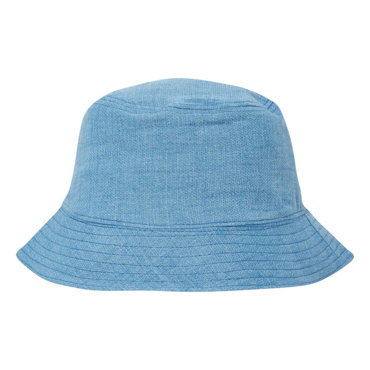 Organic Cotton Muslin Bucket Hat Denim- Product image n°2