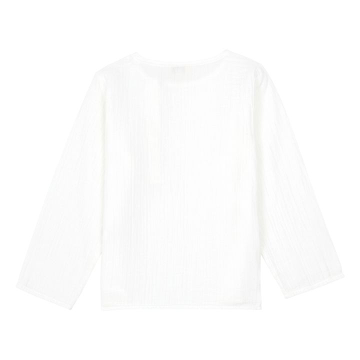 Kurta gasa de algodón Jacques | Blanco- Imagen del producto n°4