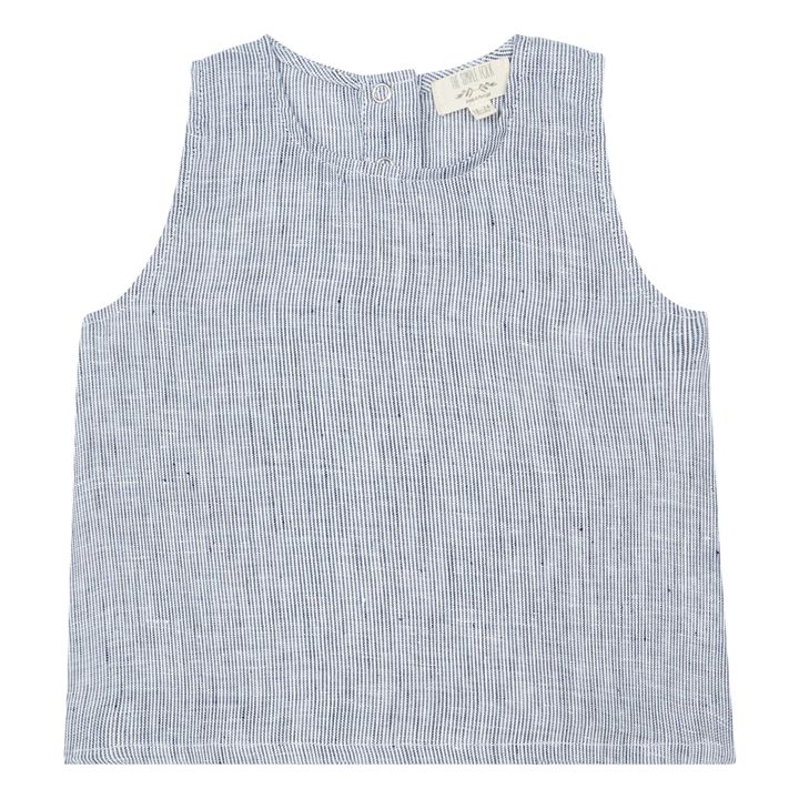 Tanktop aus Leinen Wilder | Hellblau- Produktbild Nr. 0