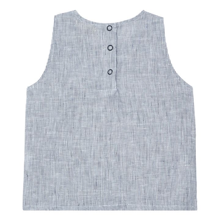 Tanktop aus Leinen Wilder | Hellblau- Produktbild Nr. 2