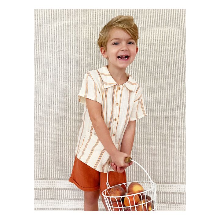 Germain Organic Cotton Muslin Shirt | Seidenfarben- Produktbild Nr. 1