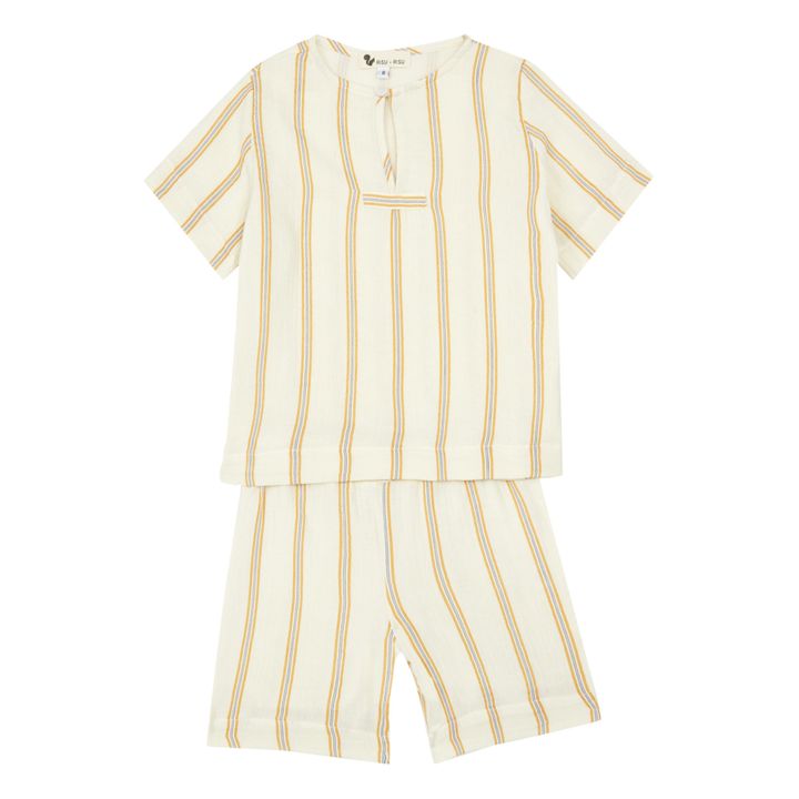 Two-Piece Pyjama Set Ecru- Product image n°0