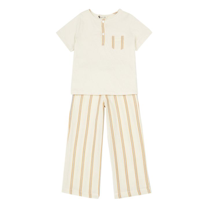 Marley Two-Piece Pyjama Set Ecru- Product image n°0