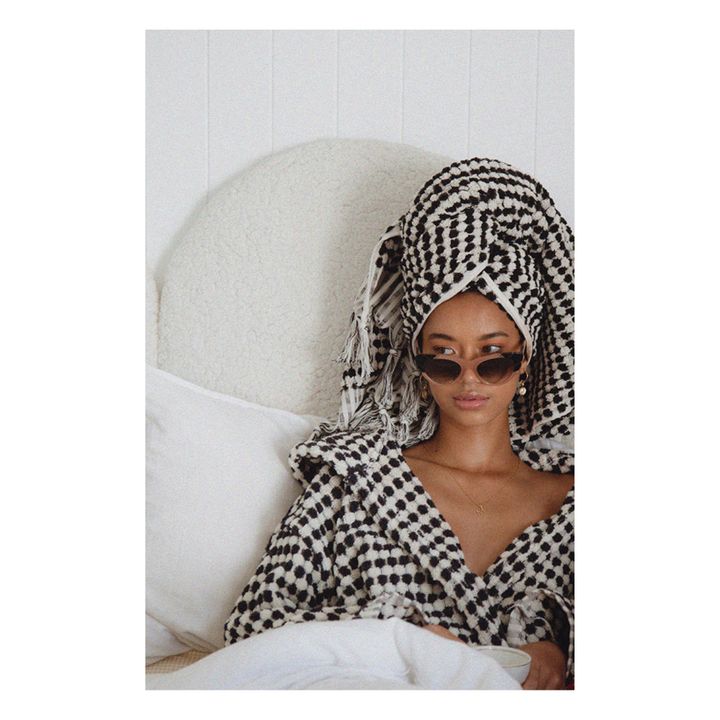 Serviette de plage Crescent Noir- Image produit n°1