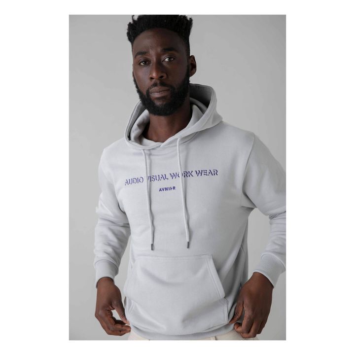 Felpa con cappuccio Onset, in cotone biologico Grigio chiaro- Immagine del prodotto n°3