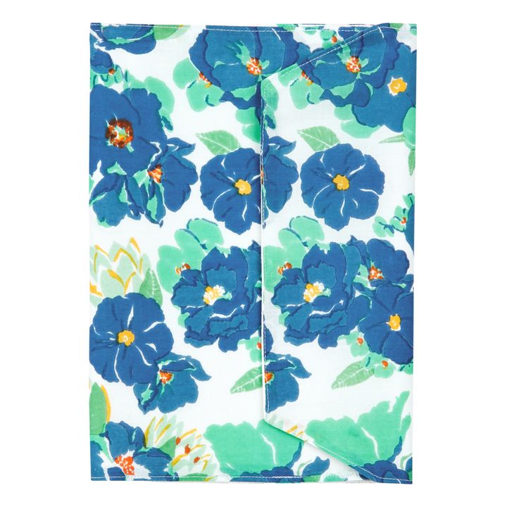 Funda para tarjeta sanitaria Blue Flowers- Imagen del producto n°0
