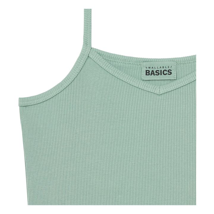 Ribbed Organic Cotton Tank Top Salvia- Immagine del prodotto n°1
