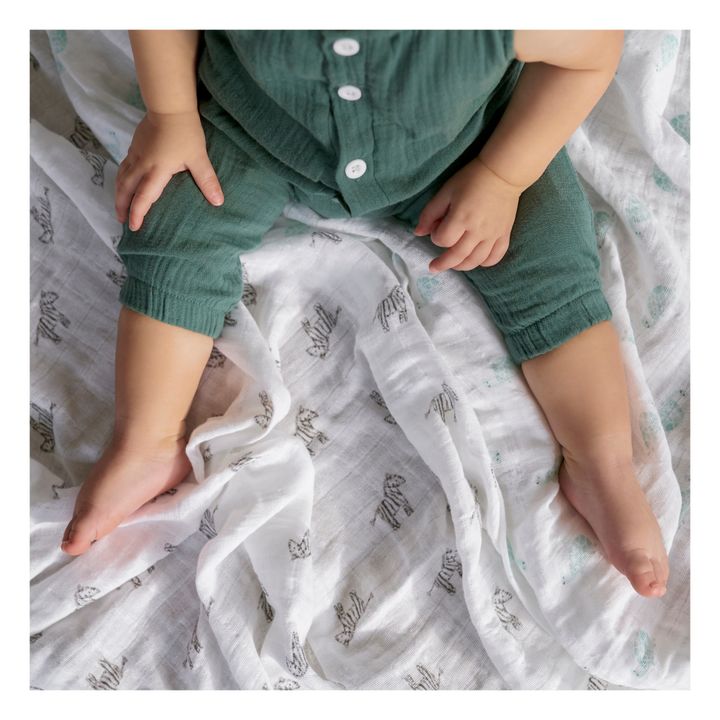 Animal Kingdom Organic Cotton Maxi Swaddling Cloths - Set of 4- Product image n°5