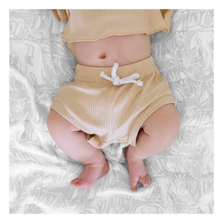 Silky Soft Culture Club Organic Cotton Maxi Swaddling Cloths - Set of 3 | Gris Ratón- Imagen del producto n°5