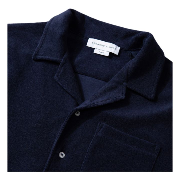 Terry Short Sleeve Shirt Navy blue- Product image n°1