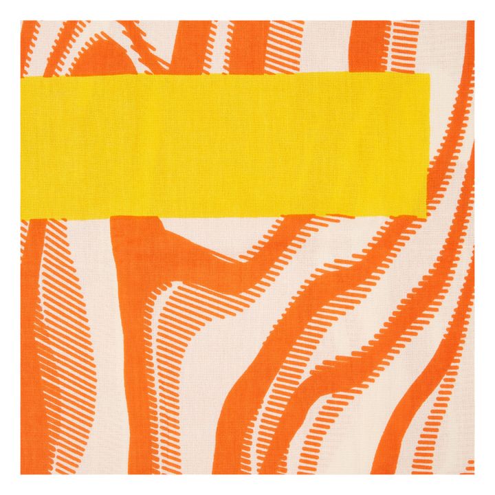 Fouta Onde - 1 place | Orange- Image produit n°6