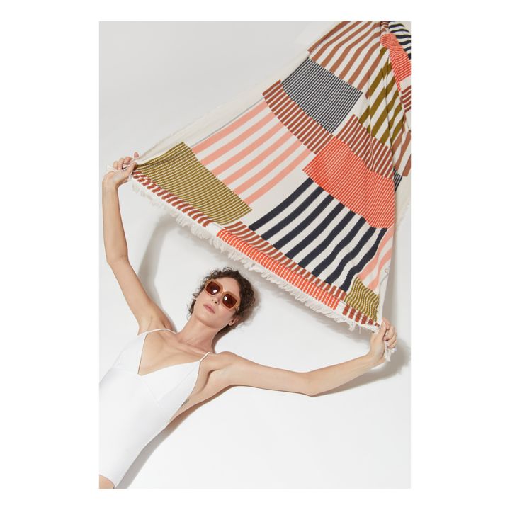 Fouta Drapeau - 1 place | Brun- Image produit n°1