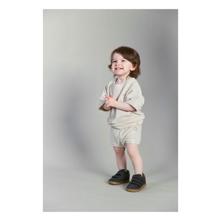 Camiseta de tejido rizo Bebé Elbe Beige- Imagen del producto n°1