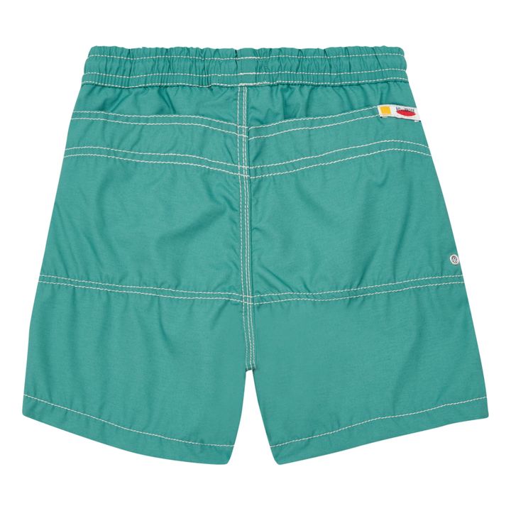 Short de Bain Uni Lazo Vert canard- Image produit n°1