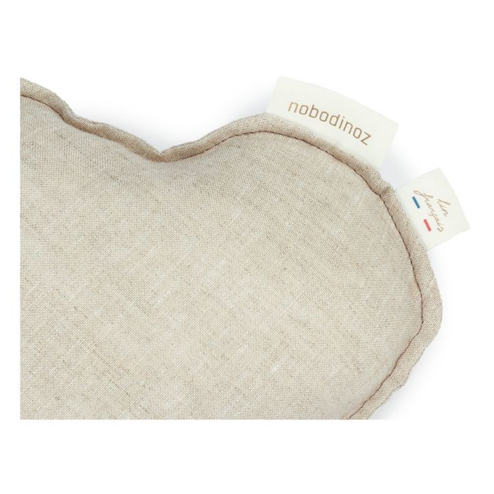 Coussin nuage - Lin Français | Grège- Image produit n°2