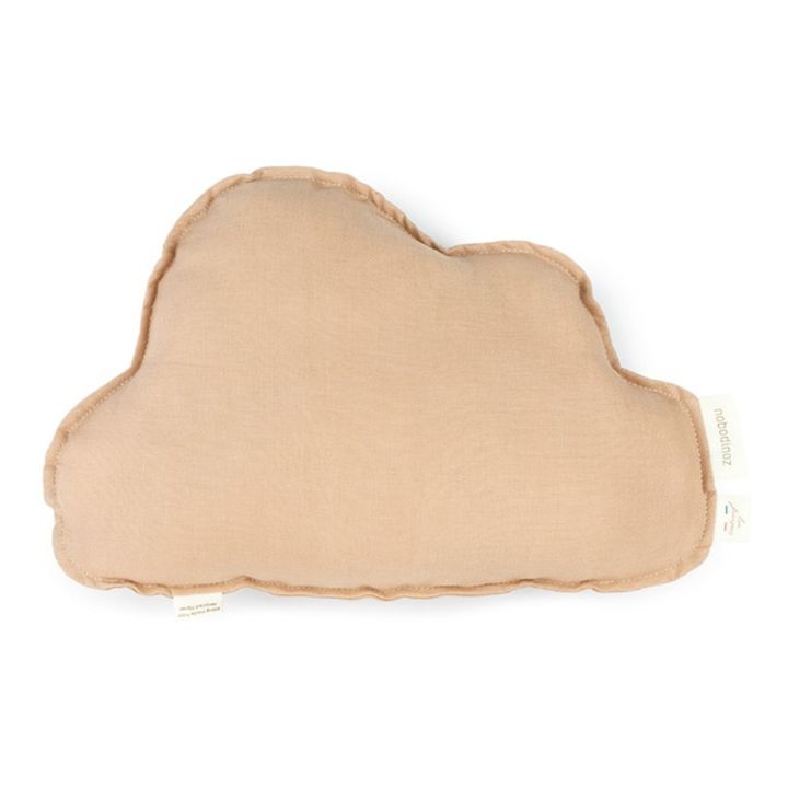 Coussin nuage - Lin Français | Sable- Image produit n°0