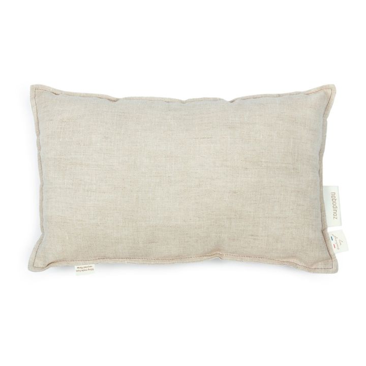 Coussin rectangulaire - Lin Français | Grège- Image produit n°0
