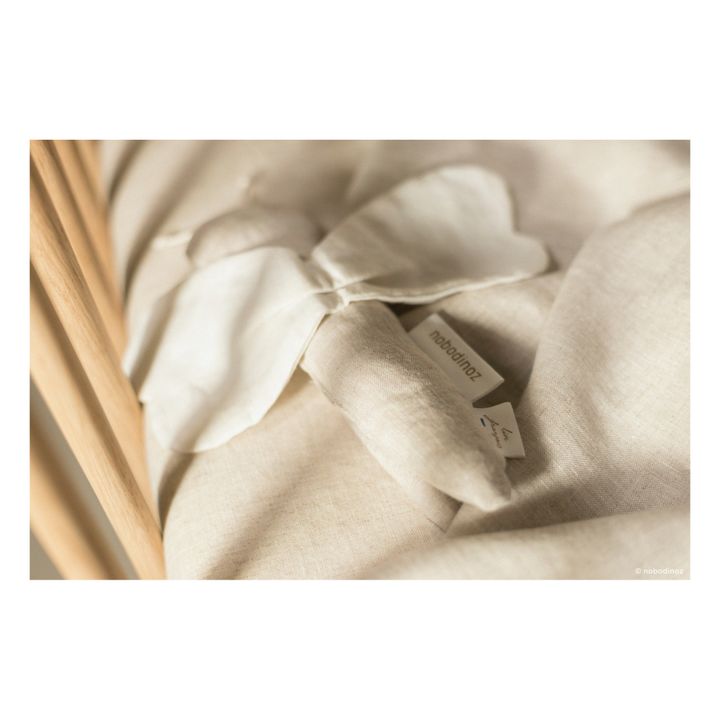 Hochet papillon - Lin Français | Grège- Image produit n°2
