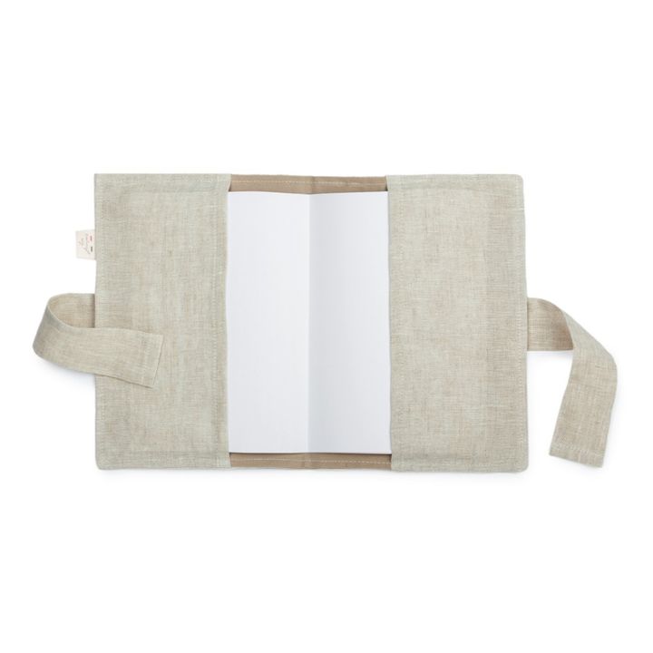 Protector de la tarjeta sanitaria - Lino francés | Crudo- Imagen del producto n°2