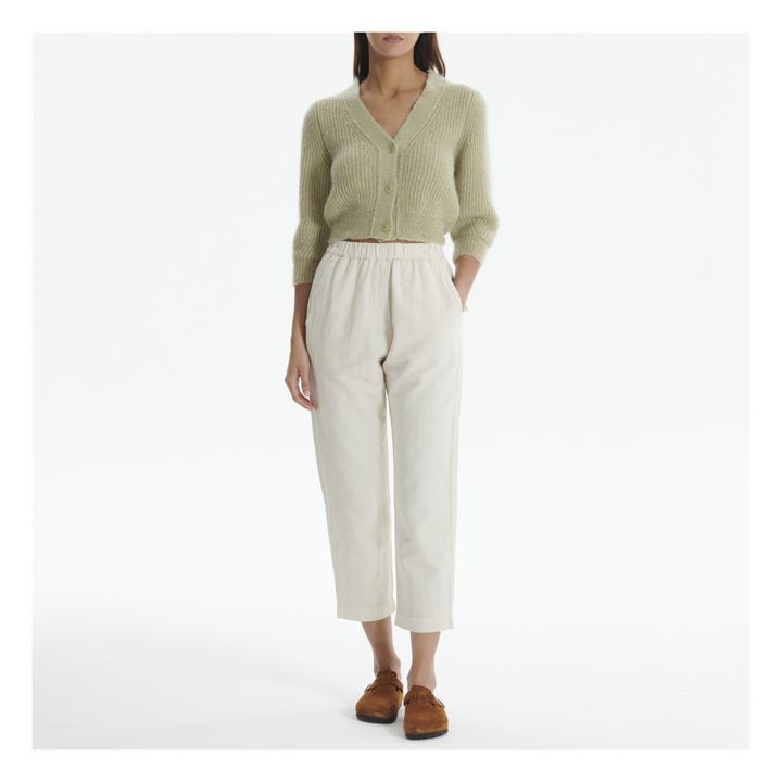 Cárdigan Valent Mohair Verde- Imagen del producto n°7