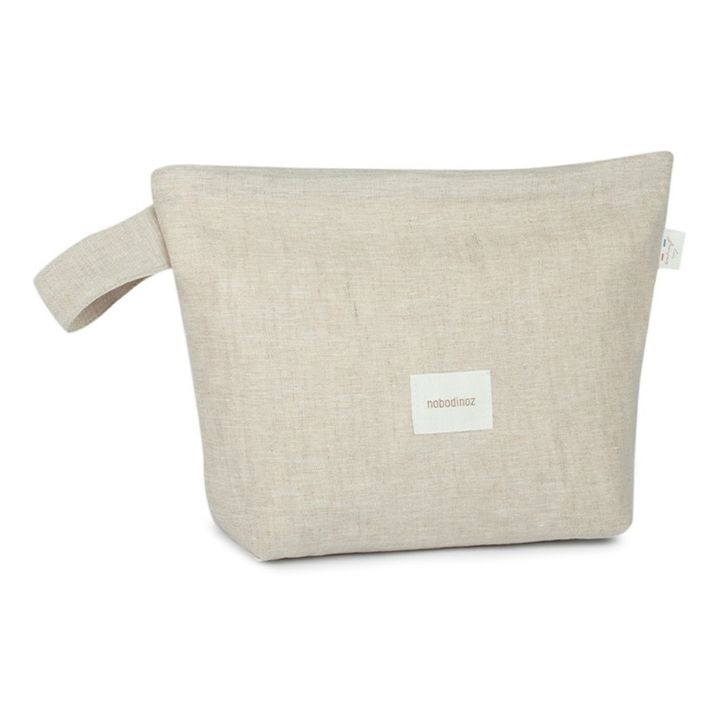 Trousse de toilette - Lin Français | Grège- Image produit n°0