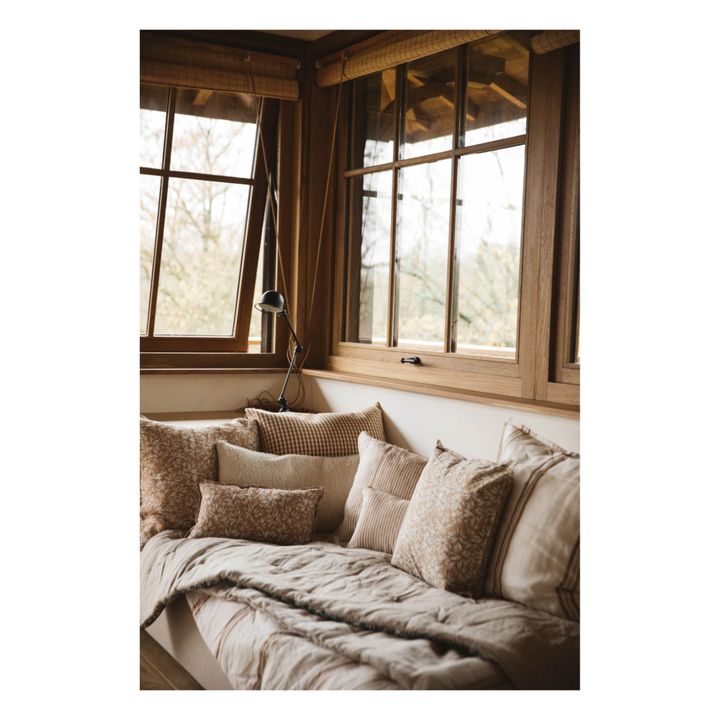 Palma Washed Linen Mattress Topper Beige- Produktbild Nr. 1