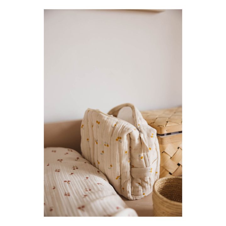 Trousse da bagno Blossom, in cotone biologico | Zafferano- Immagine del prodotto n°2