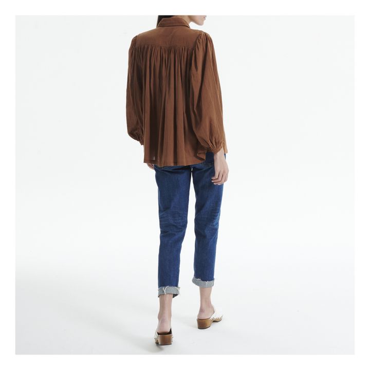 Jaipur Cotton Crepe Shirt Karamel- Produktbild Nr. 5