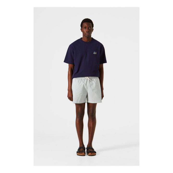 Classic Seersucker Swim Trunks Green- Product image n°0