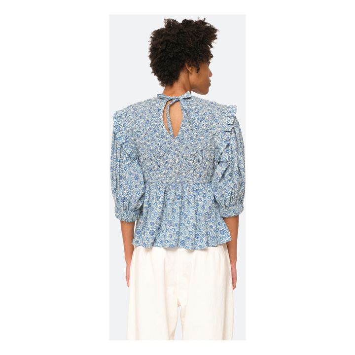 Camicetta Ida, in punto smock Blu- Immagine del prodotto n°4