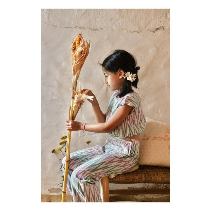 Ikat Top and Trousers Set Verde- Imagen del producto n°0