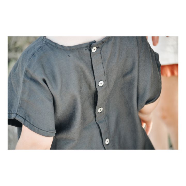 T-Shirt Coton Bio Natalia | Gris anthracite- Image produit n°7