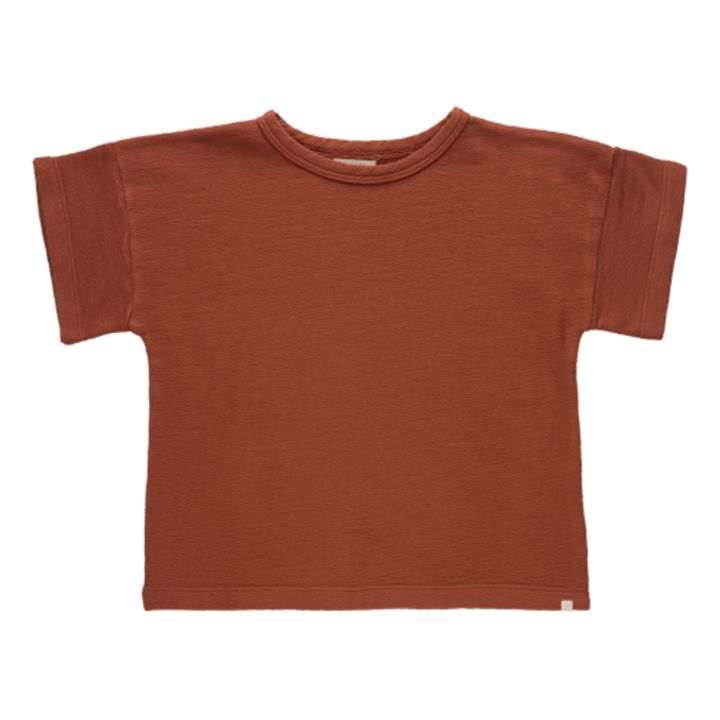 Camiseta de algodón orgánico Antero Terracotta- Imagen del producto n°0