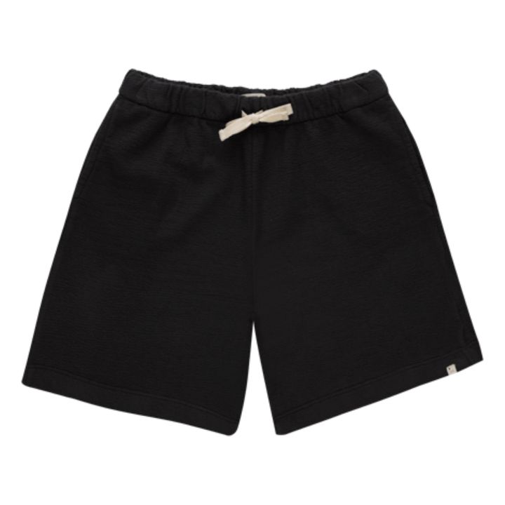 Short muletón de algodón orgánico Eça Gris Antracita- Imagen del producto n°0
