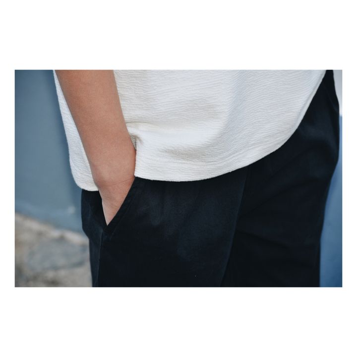 Pantalón de algodón orgánico Almeida Gris Antracita- Imagen del producto n°3
