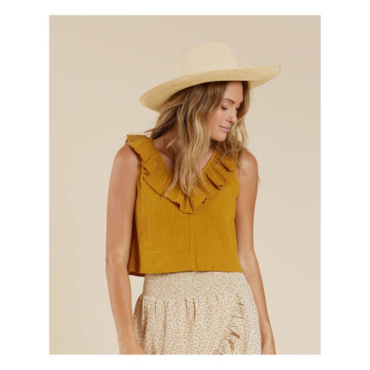 Top Cropped - Collection Femme | Jaune- Image produit n°1