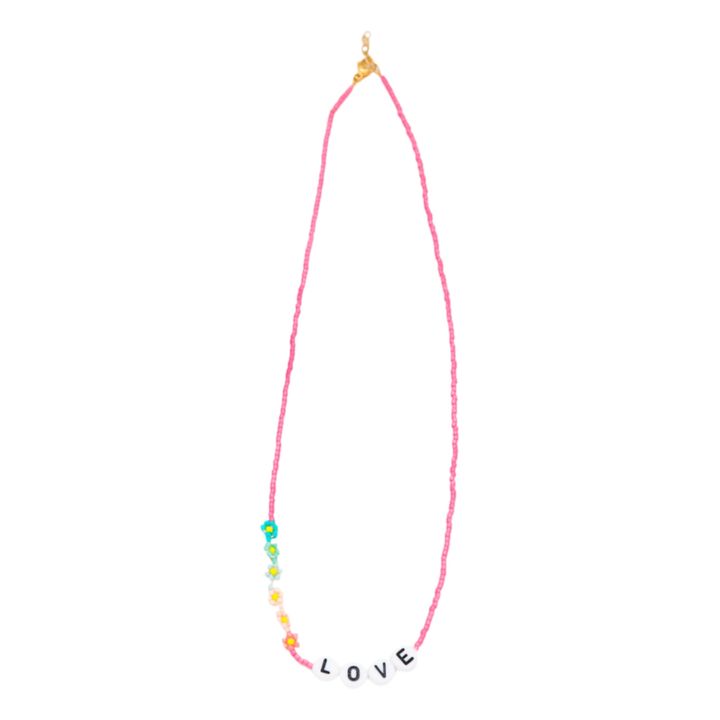 Collier Rainbow Love - Collection Enfant - Rose- Image produit n°2