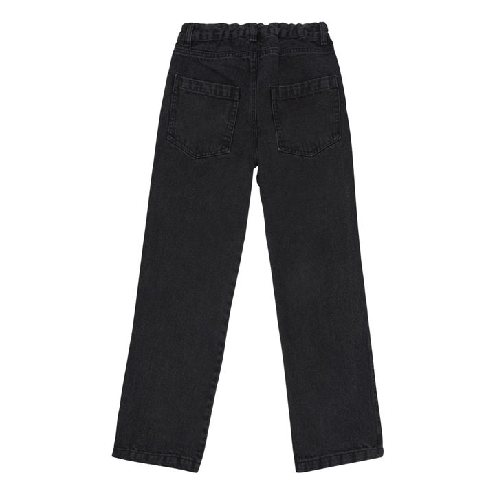 Denim-Slim-Hose Bio-Baumwolle Karotte | Schwarz- Produktbild Nr. 1