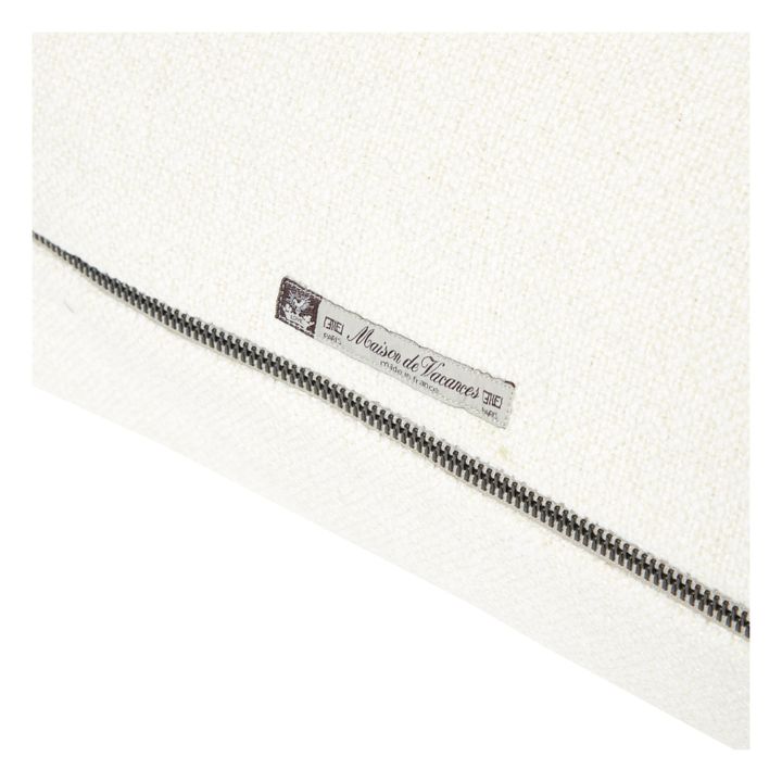 Coussin vice versa en chenille vintage | Blanc cassé- Image produit n°2