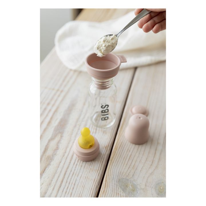 Biberon en verre | Rose poudré- Image produit n°1