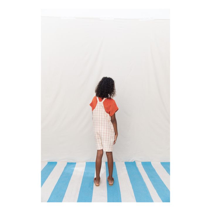 Organic Cotton Tomato Overalls Ecru- Product image n°4